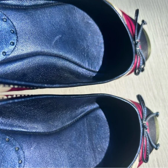 🛑SOLD🛑Vintage Coach Women's Striped Ballet Flats - Multicolor, 7.5 - Picture 4 of 10